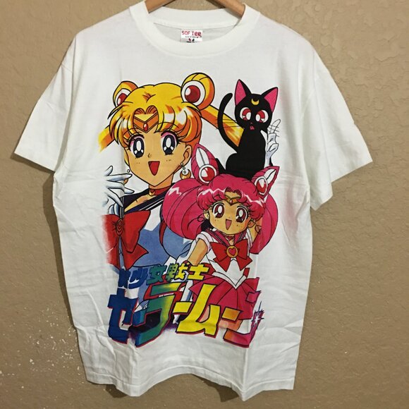 Sailor Moon Chibi Moon Luna Japanese Anime All Over Print AOP T-Shirt Large - Picture 1 of 6